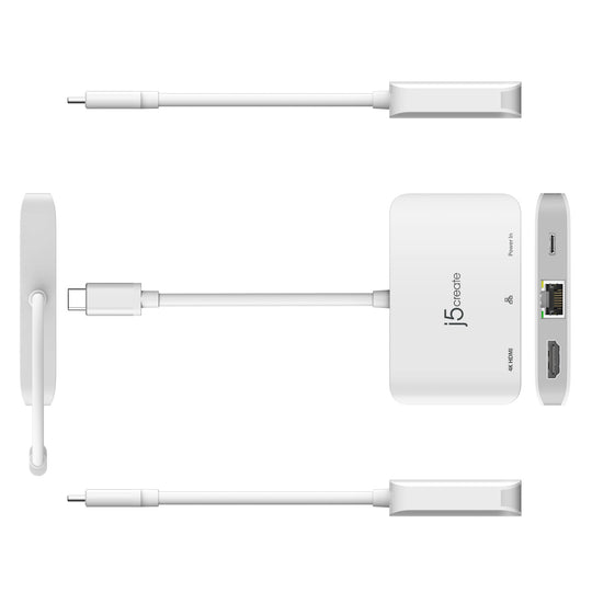 j5create USB-C® to 4K HDMI™ Ethernet Adapter, JCA351