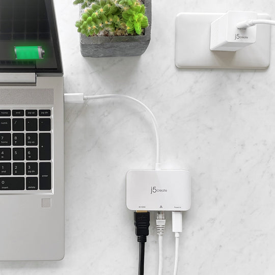 j5create USB-C® to 4K HDMI™ Ethernet Adapter, JCA351
