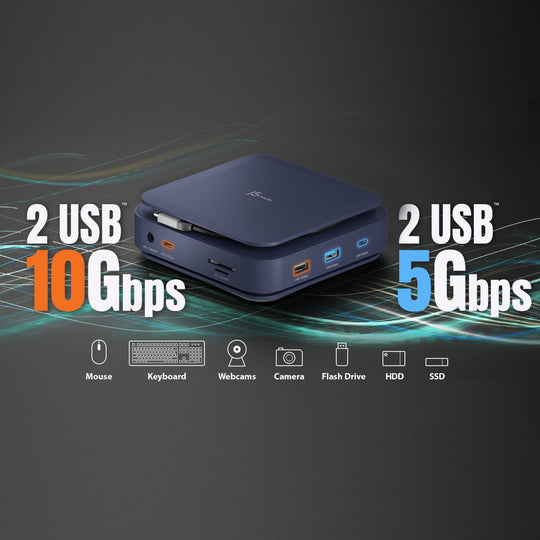 j5create Type-C Dock Dual 4K HDMI™, JCD3198