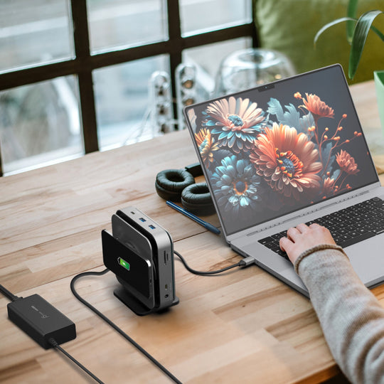 j5create USB-C® Dock Dual 4K HDMI™ with 140W GaN PD 3.1 Power Adapter, JCD3199p