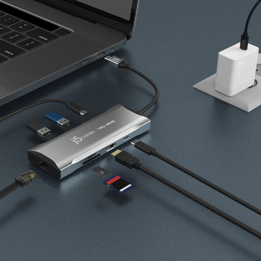 j5create 4K60 Elite USB-C® 10Gbps Mini Dock, JCD393
