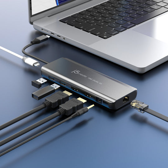 j5create USB-C® Dual 4K HDMI™ 10Gbps Mini Dock, JCD398