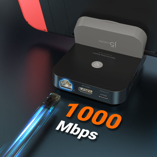 j5create Mini Docking Station for Nintendo Switch™, JCD620