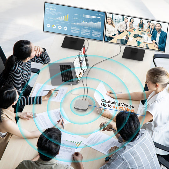 j5create USB-C® Dual 4K Speakerphone Dock Pro, JCDS337