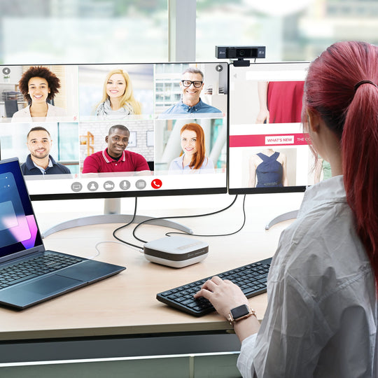 j5create USB-C® Dual 4K Speakerphone Dock Pro, JCDS337