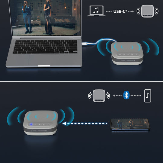 j5create USB-C® Dual 4K Speakerphone Dock Pro, JCDS337