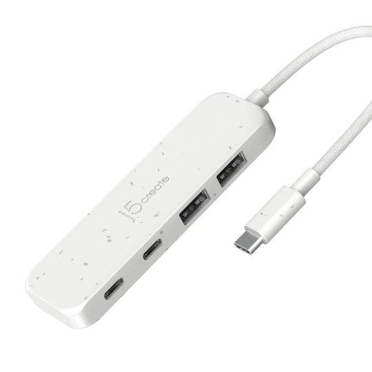 j5create Eco-Friendly USB-C® to 4-Port Type-C & Type-A Gen 2 Hub