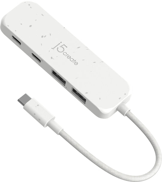 j5create Eco-Friendly USB-C® to 4-Port Type-C & Type-A Gen 2 Hub