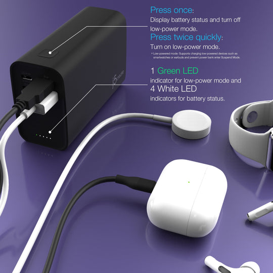 j5create 26800mAh PD 65W 4-Port Power Bank, JPB26465