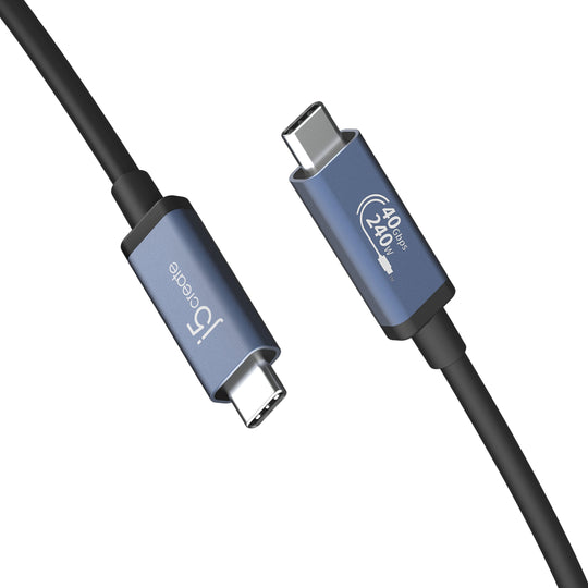 j5create USB 40Gbps 240W USB Type-C® Cable, JUC29L08