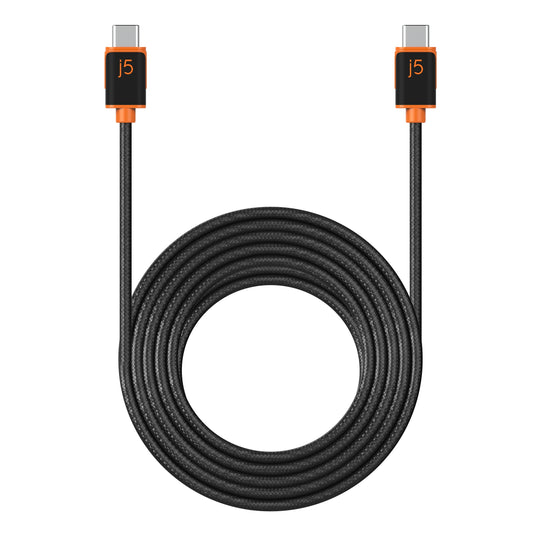 j5create USB-C® to USB-C® Sync & Charge Cable (3m / 9.8 ft.), JUCX24L30
