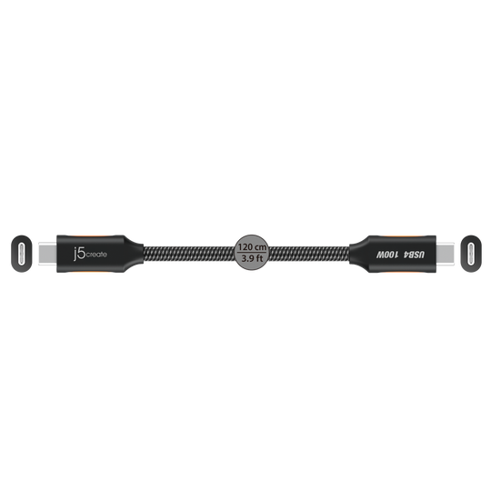 j5create USB4® 40Gbps Full-Featured USB-C® Coaxial Cable