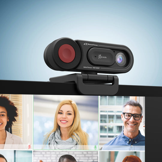 j5create HD Webcam with Auto & Manual Focus Switch, JVU250