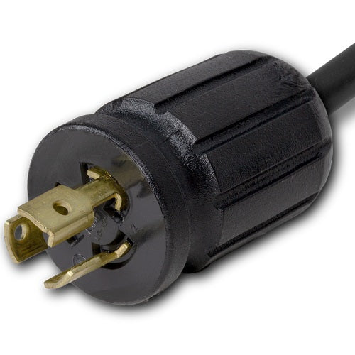 World Cord L5-15P to C13 15A 125V 14/3 SJT Power Cord - Black