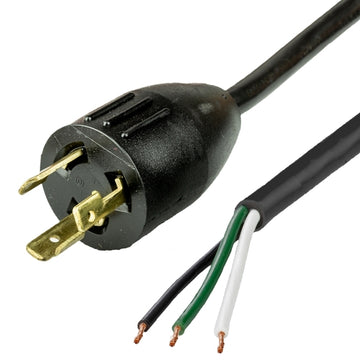 World Cord NACC Power Whip NEMA L5-20P to Open Ended 2