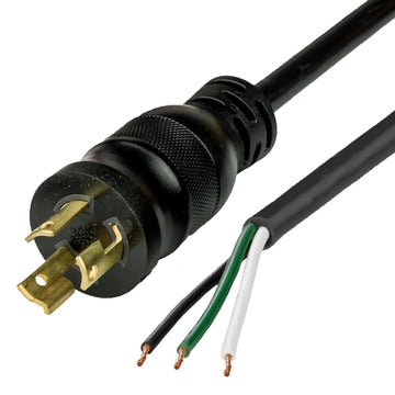 World Cord NACC Power Whip NEMA L6-15P to Open Ended 2