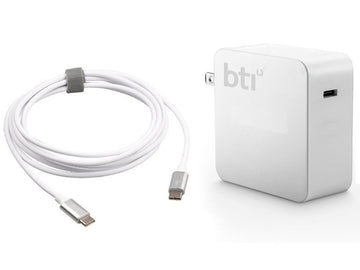 BTI 60W USB Type C Wall Mount AC adapter with USB-C Cable for Apple Macbook Pro 13 Inch