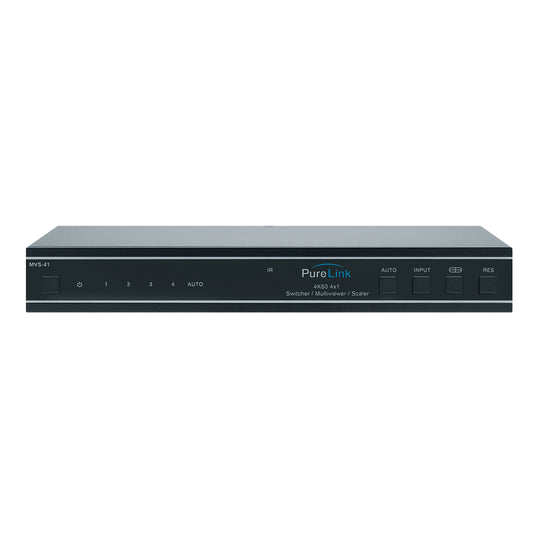 PureLink 4K60 HDMI 4×1 Switch with Motore Up/Down Scaling, Audio De-Embed, and Multiview
