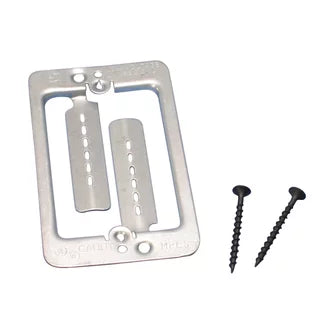 Caddy Low Voltage Mounting Plate With Screws, 1 Gang