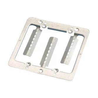Caddy Low Voltage Mounting Plate With Screws, 2 Gang