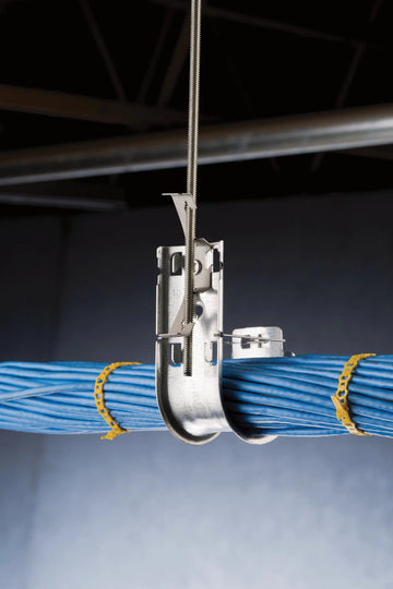 Caddy 4 Inch J-Hook with Rod/Wire Clip