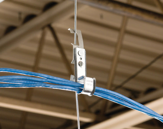 Caddy 3/4 Inch J-Hook with Rod/Wire Clip