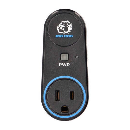 Big Dog Single Outlet Smart Wall Tap w/ Self-Healing, Wi-Fi Connection
