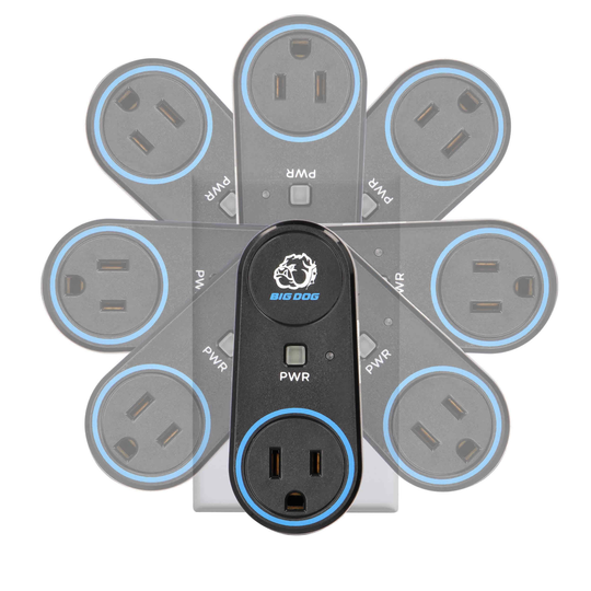 Big Dog Single Outlet Smart Wall Tap w/ Self-Healing, Wi-Fi Connection