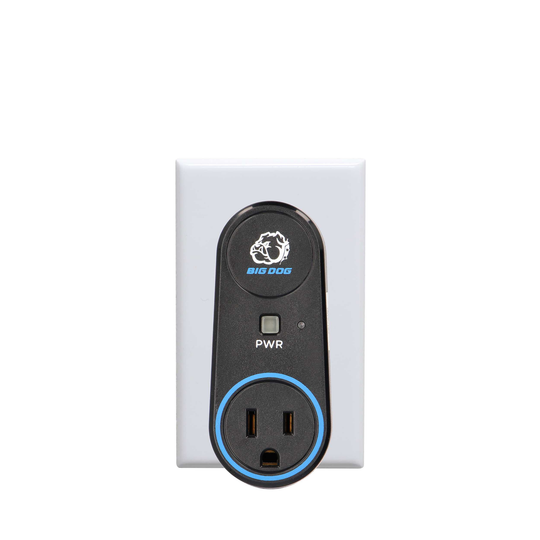 Big Dog Single Outlet Smart Wall Tap w/ Self-Healing, Wi-Fi Connection
