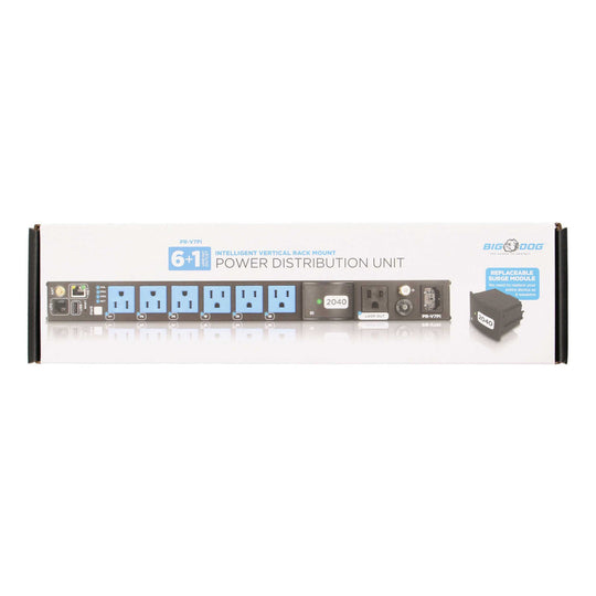 Big Dog 7 Outlet Vertical Smart Power Distribution Unit w/ Self-Healing