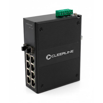 Cleerline 2 x SFP to 8 x RJ45 Industrial Gigabit Switch with PoE+