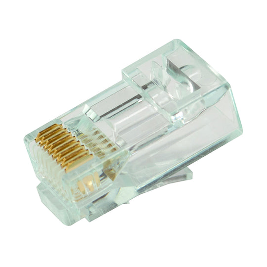 Simply45 Standard Cat6/6a UTP RJ45 Modular Plugs w/ Bar45™, Green Tint