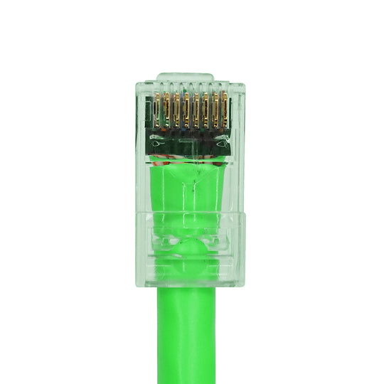 Simply45 Standard Cat6/6a UTP RJ45 Modular Plugs w/ Bar45™, Green Tint