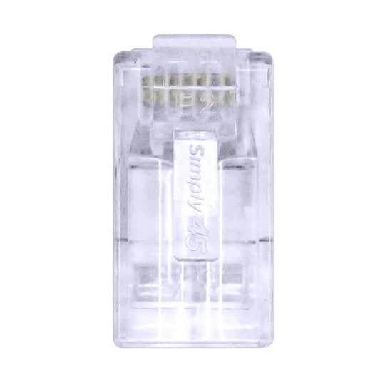 Simply45 PROSeries Pass Through Plugs  Blue Tint - Cat5e UTP with Cap45™