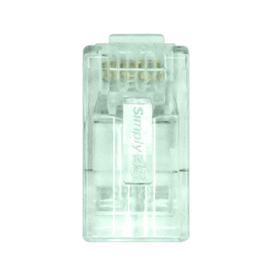 Simply45 ProSeries Cat6 Unshielded Pass-Through RJ45 Modular Plugs with Cap45®