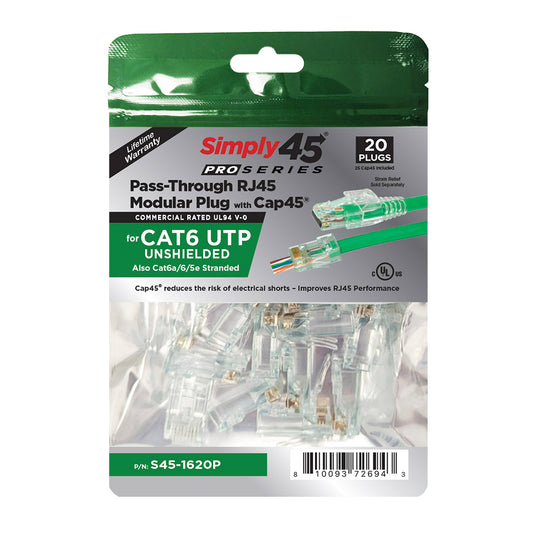 SimplyCABLE Cat6 UTP Pro Series UL - 1000ft Box