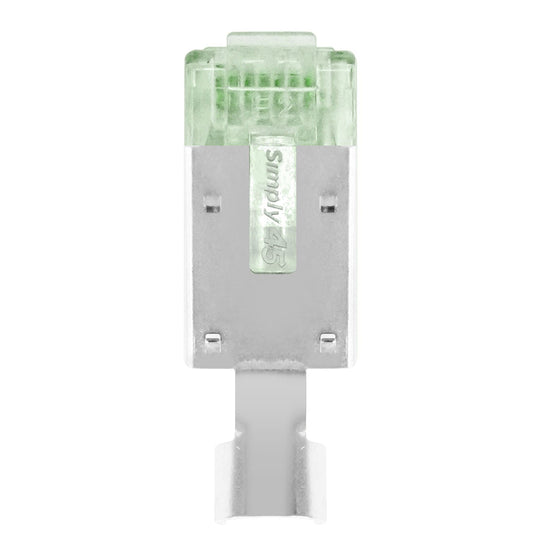 Simply45 ProSeries Cat6 Shielded External Ground Pass-Through RJ45 Modular Plugs with Cap45® - 50 Pack