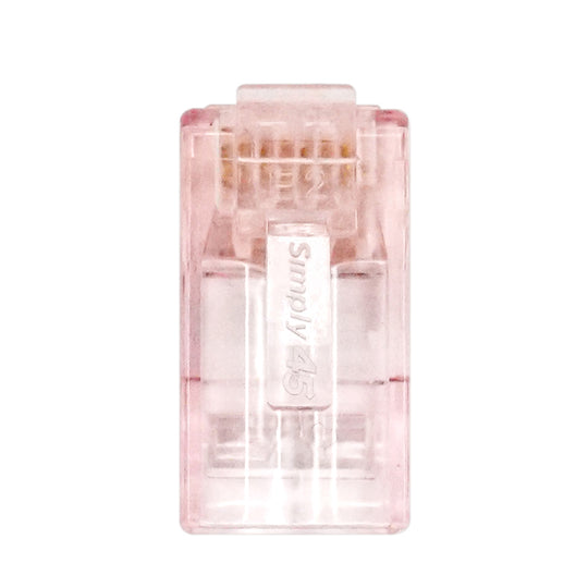 Simply45 ProSeries Cat6/6a Unshielded Pass-Through RJ45 Modular Plugs with Cap45® 50/Pack