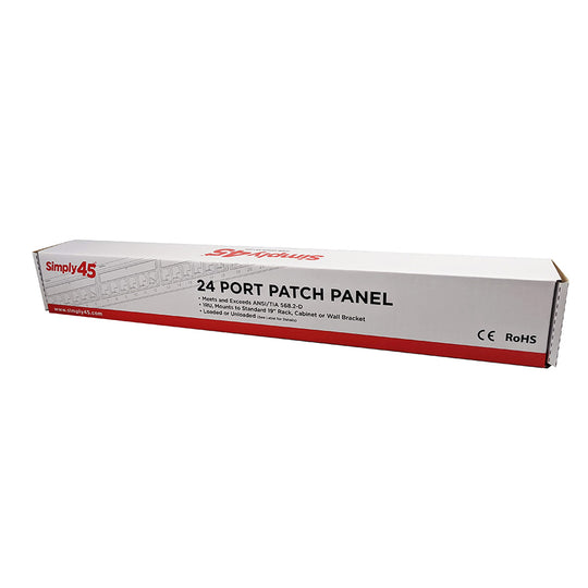 Simply45 24 Port Shielded Unloaded Keystone Patch Panel