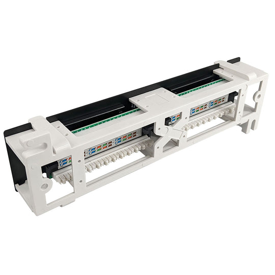Simply45 12-Port Wall Mount Cat6 UTP Patch Panel