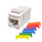 Simply45 Cat5E UTP Keystone Feed-Thru Coupler - w/6-Color Snap-On ID Bars Included. 1ea/Bag - 25/Pack