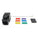 Simply45 Cat5e UTP 180° Keystone Jack, Toolless, Dust Cover, w/6-Color Snap-On ID Bars Included - 25/Pack
