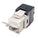 Simply45 Cat5e UTP 180° Keystone Jack, Toolless, Dust Cover, w/6-Color Snap-On ID Bars Included - 25/Pack