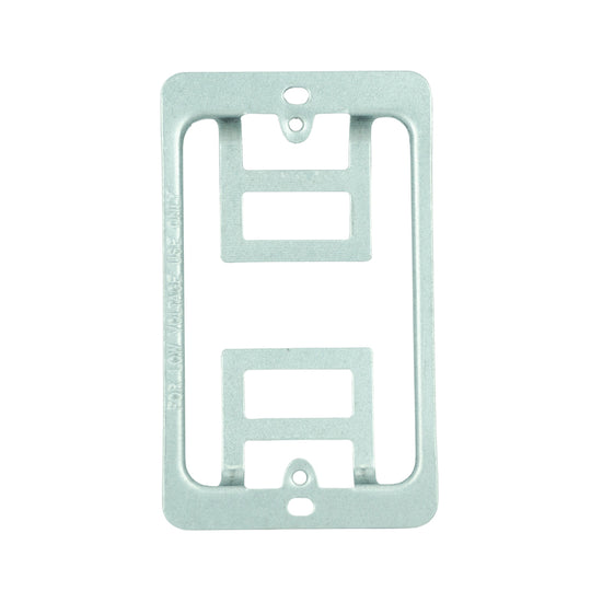 Simply45 Mounting Bracket, 1-Gang, Low Voltage, Cut-In, Steel, Fits 1/2" to 1-1/4" Drywall - 10/Pack