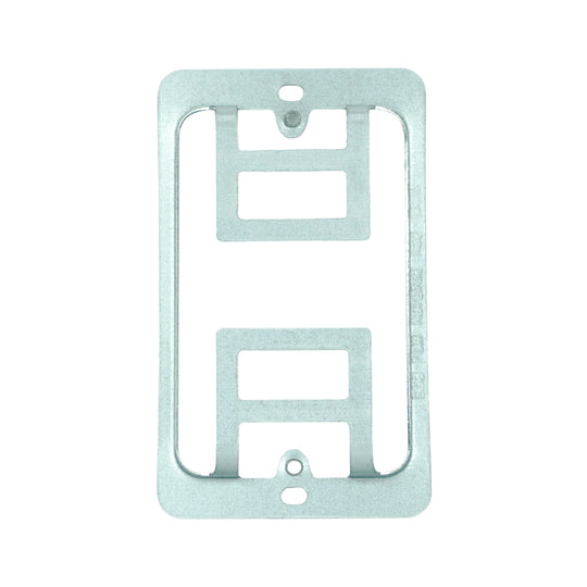 Simply45 Mounting Bracket, 1-Gang, Low Voltage, Cut-In, Steel, Fits 1/2" to 1-1/4" Drywall - 10/Pack