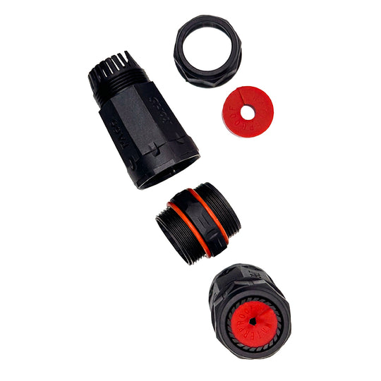 Simply45 Waterproof IP68 Rated, Universal Keystone Coupler Splice, Black