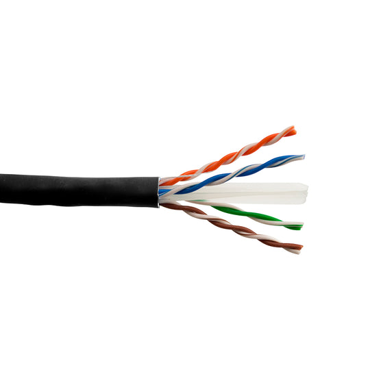 SimplyCABLE Cat6 Pro Series Indoor/Outdoor HDBaseT 550MHz 23AWG Solid BC, UTP, UL CMR/FT4, UV Sun Res PVC Jkt - 1000ft Box