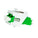 SimplyFIBER Simplex LC/APC to LC/APC Green Single Mode Fiber Optic Keystone Jack w/Shutter