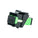 SimplyFIBER Simplex SC/APC to SC/APC Green Single Mode Fiber Optic Keystone Jack w/Shutter