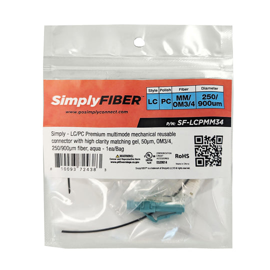 SimplyFIBER LC/PC MM OM3/4 Mechanical Connector